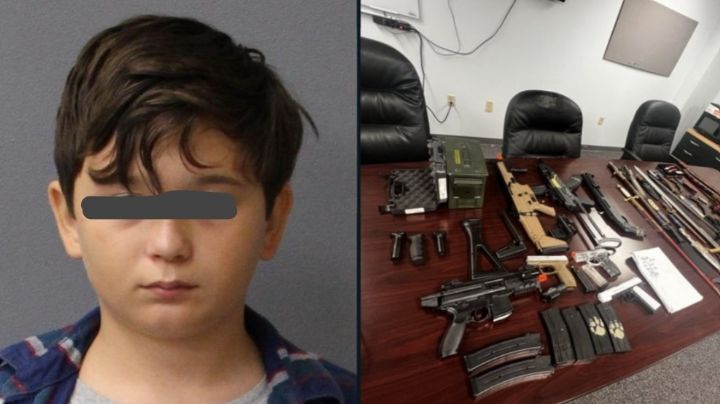 Menor  de 11 años amenaza con tiroteo y exhibe arsenal en Florida; autoridades lo detienen