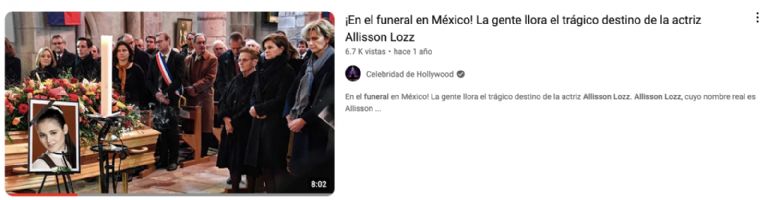 Captura de pantalla de YouTube