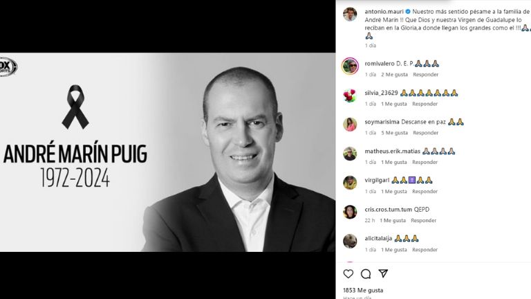 Toño Mauri lamentó la muerte de André Marín