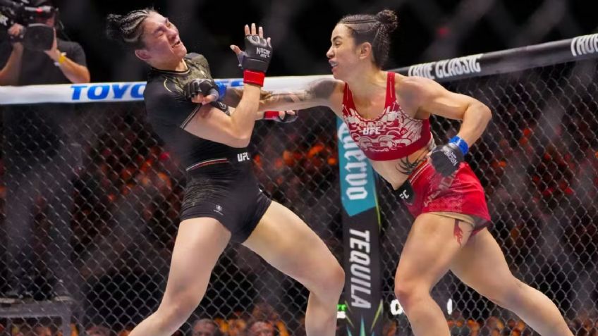 Hinchado y con sutura: Así quedó el rostro de Irene Aldana tras pelea de la UFC