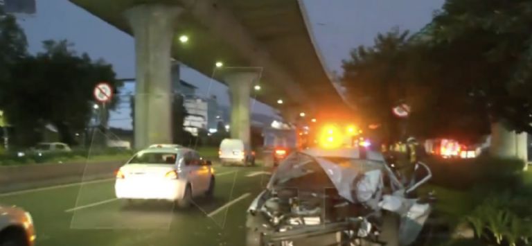 Accidente en CDMX moviliza a las autoridades. Foto: Twitter