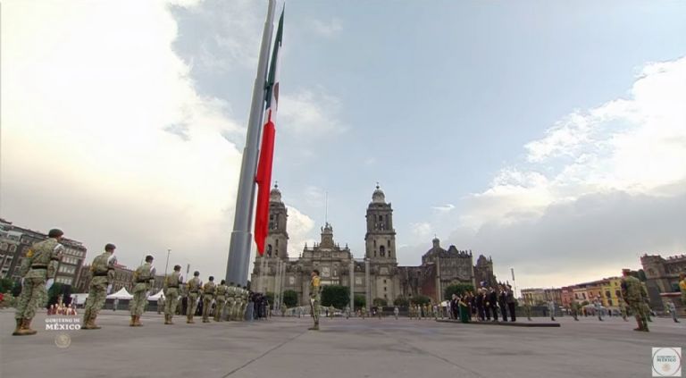 Realizan ceremonia por víctimas de los 19S en CDMX. Foto: Gobierno de México