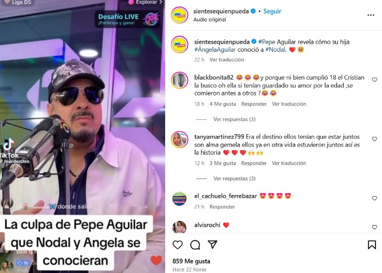 Pepe Aguilar admite ser el culpable del matrimonio de su hija