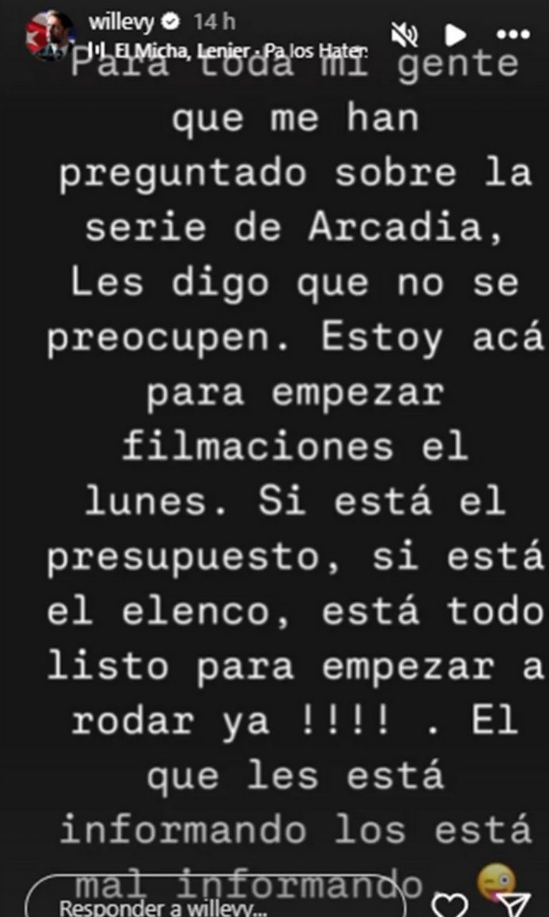 William Levy aclara todos los rumores relacionados con Arcadia