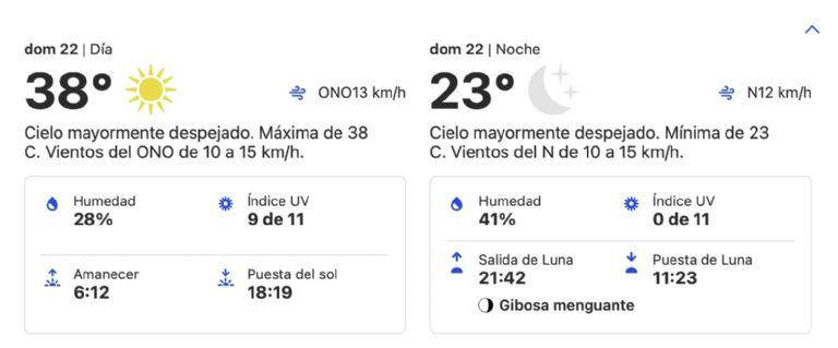 Clima en Hermosillo, Sonora, HOY domingo 22 de septiembre. Foto: Conagua
