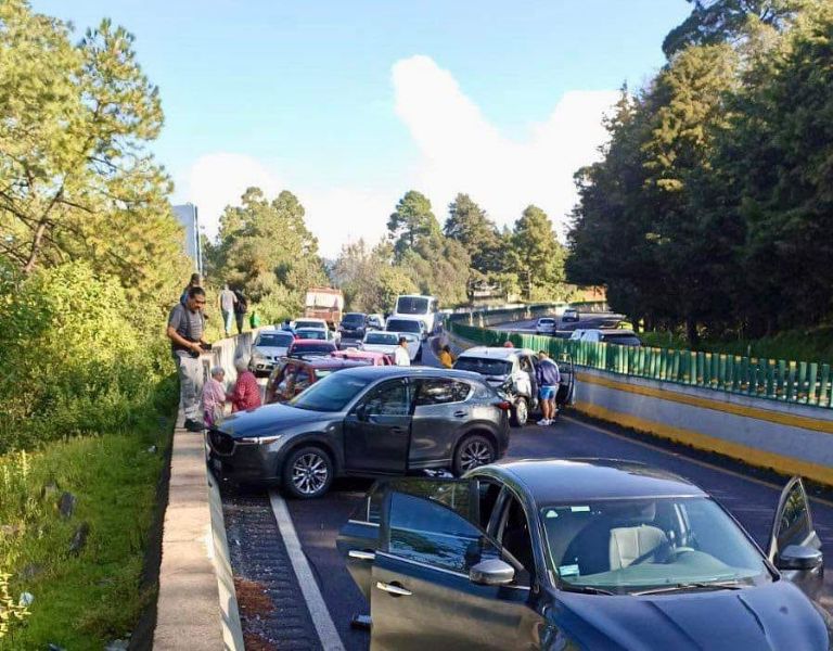 Accidente en la México-Cuernavaca