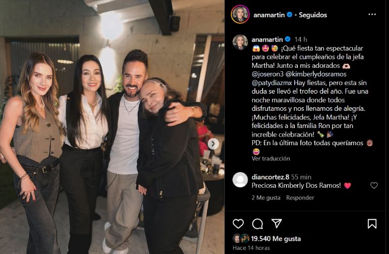 Ana Martin se va de fiesta con José Ron 
