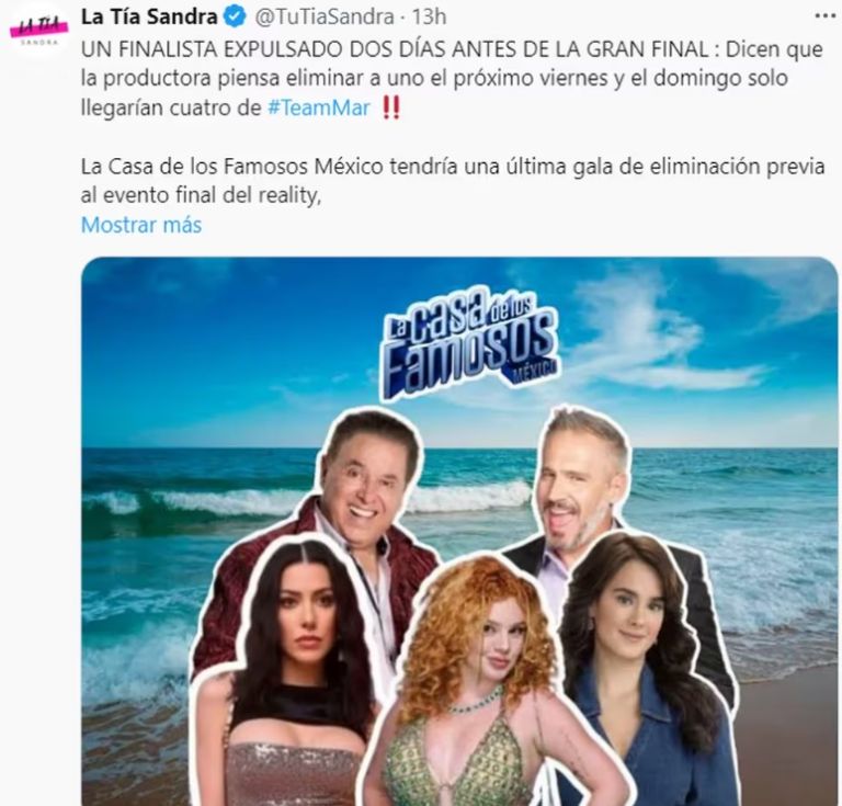 Votación sorpresa dejaría fuera a uno de 'Mar'