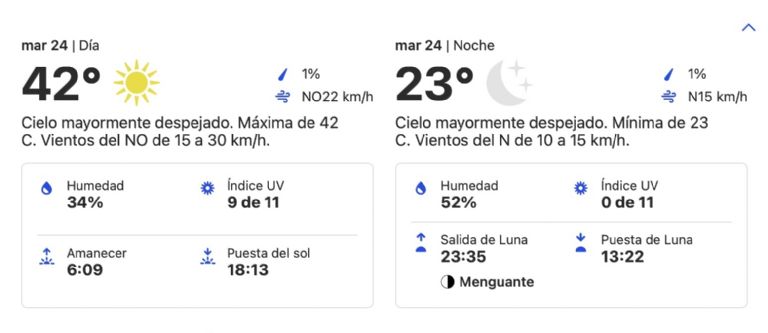 Clima en Ciudad Obregón HOY martes 24 de septiembre. Foto: Conagua