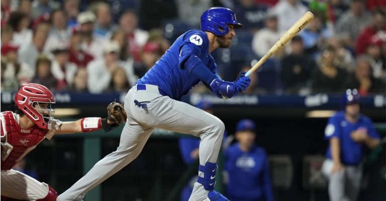 Bellinger estuvo muy activo a la ofensiva por Chicago