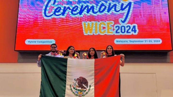 Jóvenes navojoenses ganan medalla de oro en competencia científica internacional