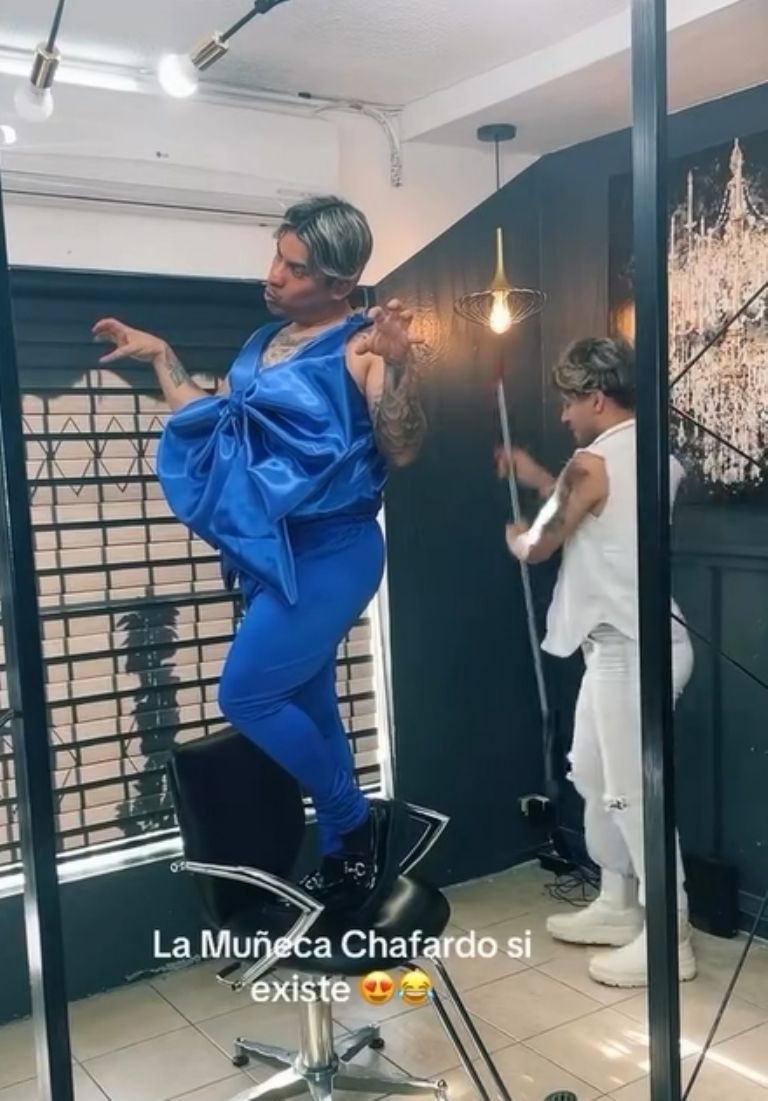 Jesant Pereira, doble de Ricardo Peralta, conoce al famoso