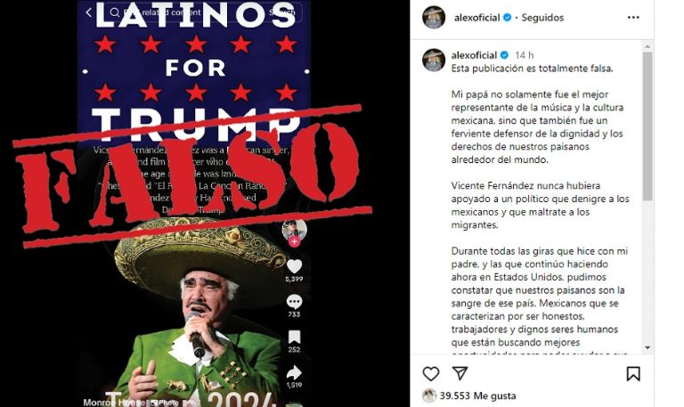 El Potrillo saltó en defensa de su padre, Vicente Fernández