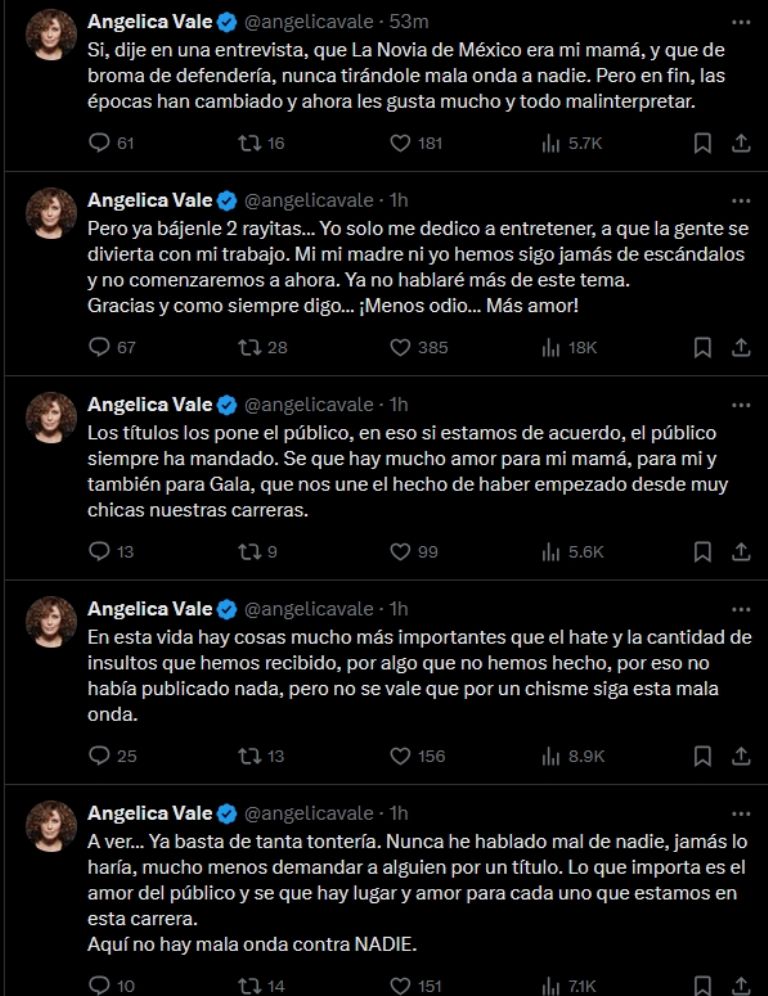 Angélica Vale habla del escándalo de 'La Novia de México'