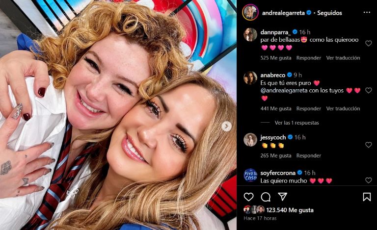 Andrea Legarreta le envía su cariño a Briggitte Bozzo
