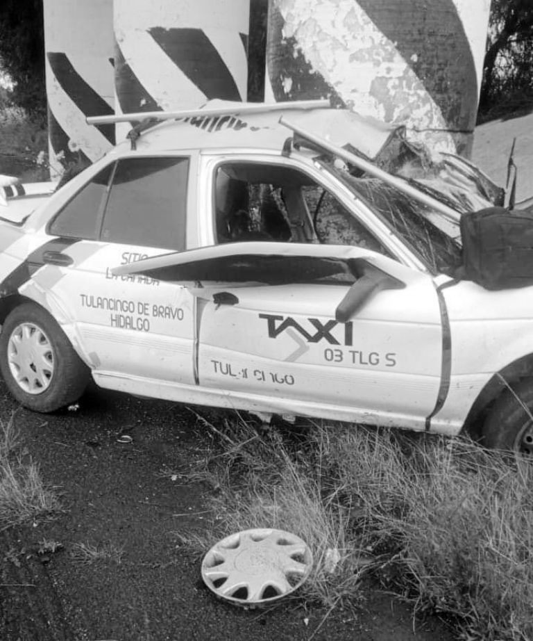 Accidente en autopista México-Pirámides deja dos muertos. Foto: Twitter