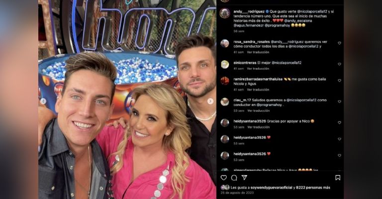 Agustín Fernández habría tenido romance con Andrea Rodríguez, productora de Hoy