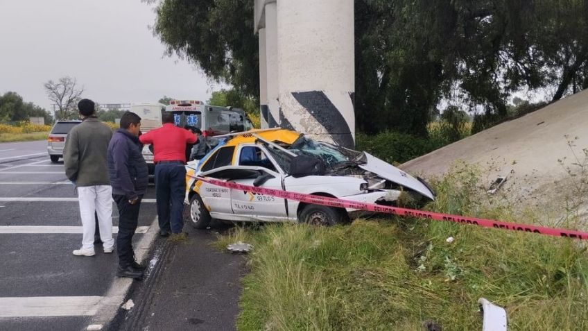 VIDEO: Fatídico accidente vehicular en la autopista México-Pirámides deja 2 muertos