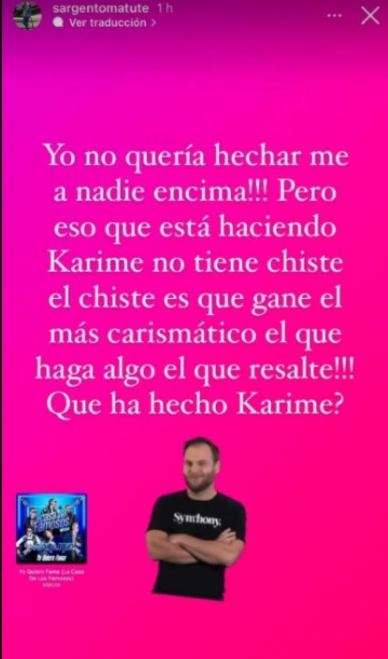 Fuertes críticas de la madre de Gala a Karime 