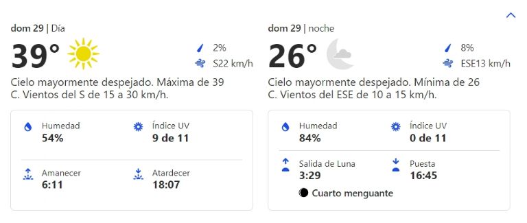 Clima en Hermosillo HOY domingo 29 de septiembre. Foto: Conagua
