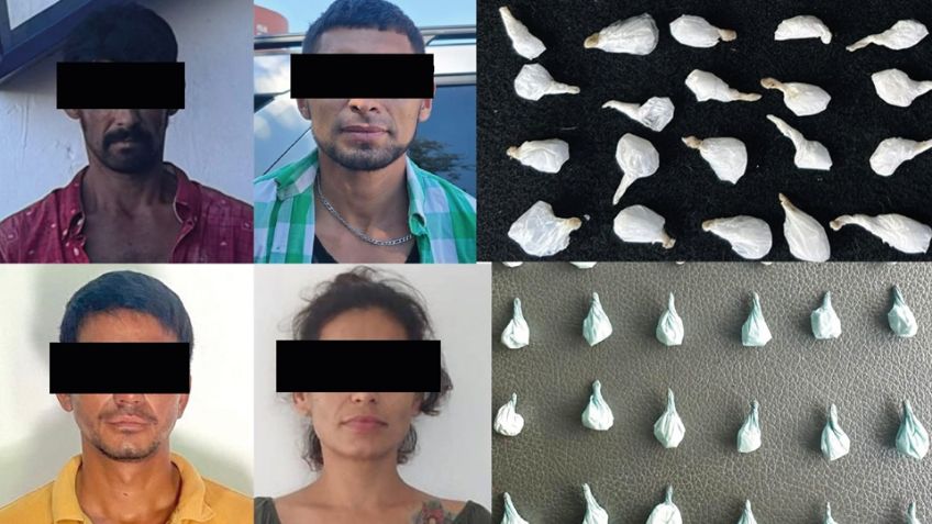 Caen siete narcomenudistas en calles de Hermosillo; les aseguran envoltorios de droga