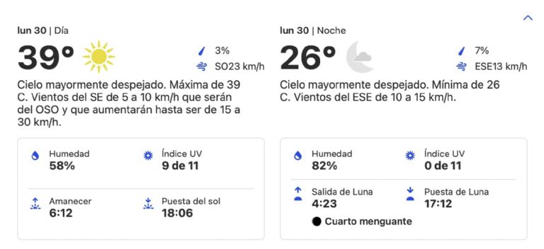 Clima en Ciudad Obregón, Sonora, HOY lunes 30 de septiembre. Foto: Conagua
