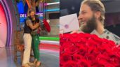 Foto ilustrativa de la nota titulada Jorge Losa visita de sorpresa a Ferka en 'Venga la Alegría'; le lleva gran ramo de rosas