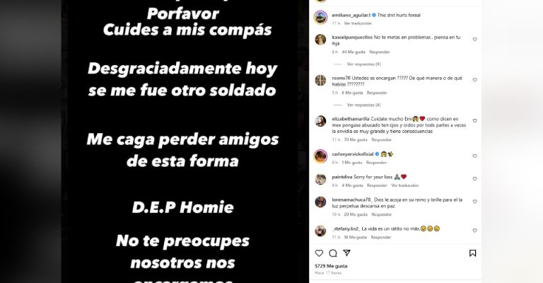 Emiliano Aguilar sufre dolorosa muerte y llena de luto a los Aguilar