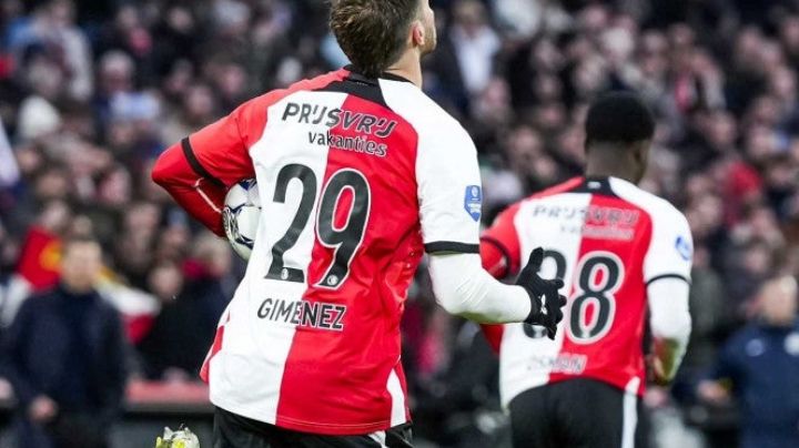 Santiago Giménez anota con el Feyenoord y hace historia en Europa con 100 juegos
