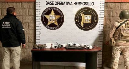 Sonora: AMIC asegura 60 cámaras de vigilancia usadas por el crimen organizado para 'halconeo'