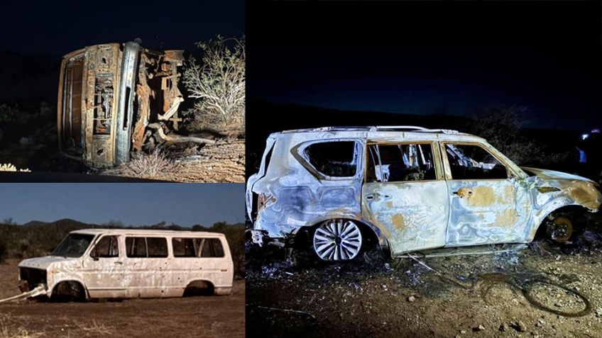 Descubren cementerio de vehículos al norte de Sonora; fueron quemados y abandonados