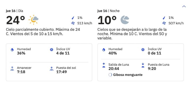Clima en Hermosillo, Sonora, para HOY jueves 16 de enero. Foto: Internet