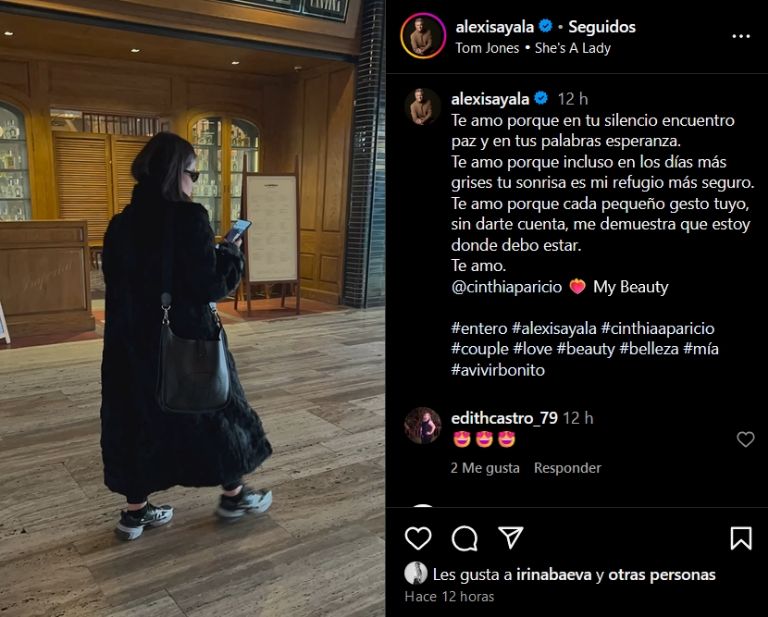 Alexis Ayala le dedica poema a Cinthia Aparicio