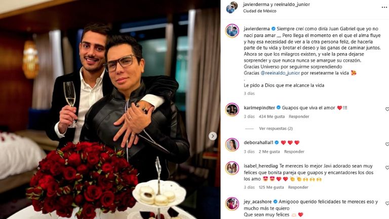 Javier Derma anunció su compromiso hace unos días