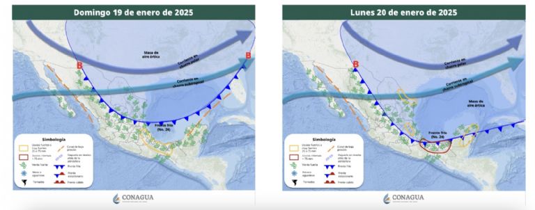 Pronóstico del clima para el tercer fin de semana de enero. Foto: Facebook