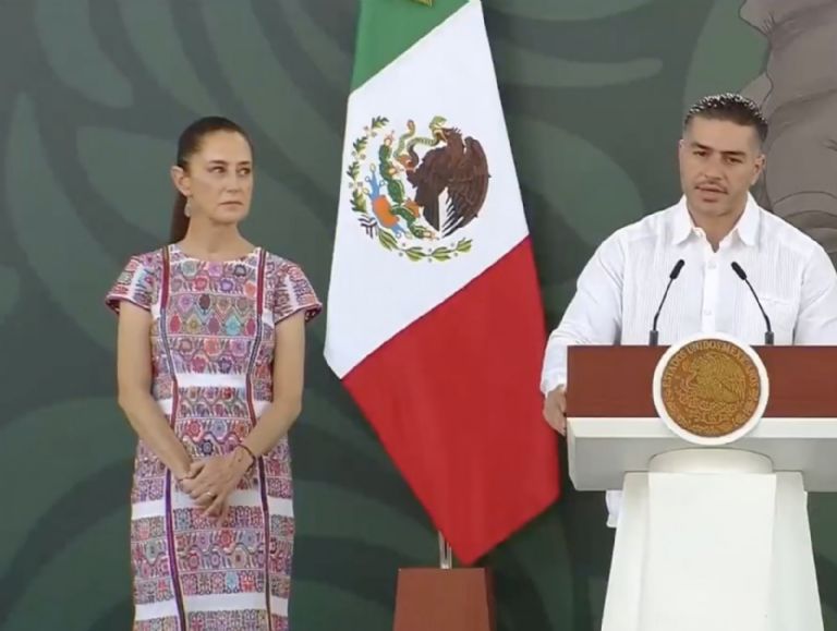 En la imagen, Omar García Harfuch en la 'Mañanera del Pueblo'. Foto: Facebook