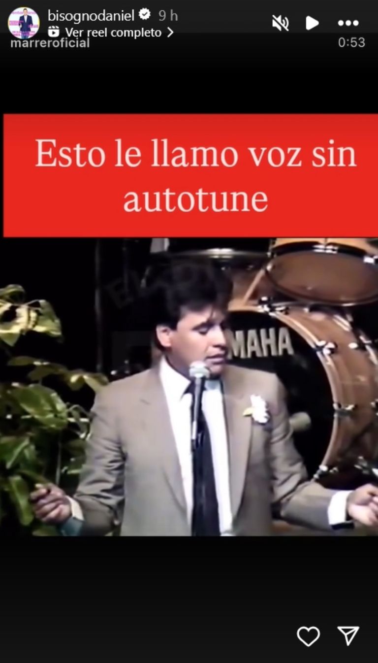 Daniel Bisogno comparte enigmática historia en Instagram