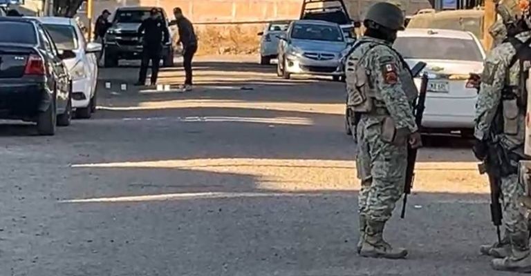 En el lugar se encontraron casquillos percutidos