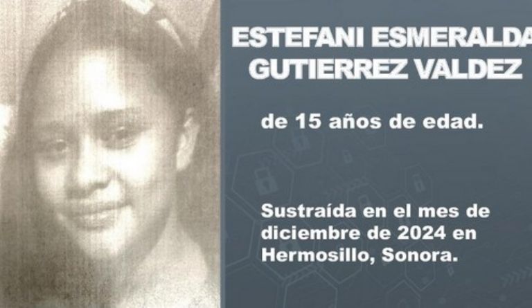 Activan Alerta Amber por Estafania Esmeralda en Hermosillo