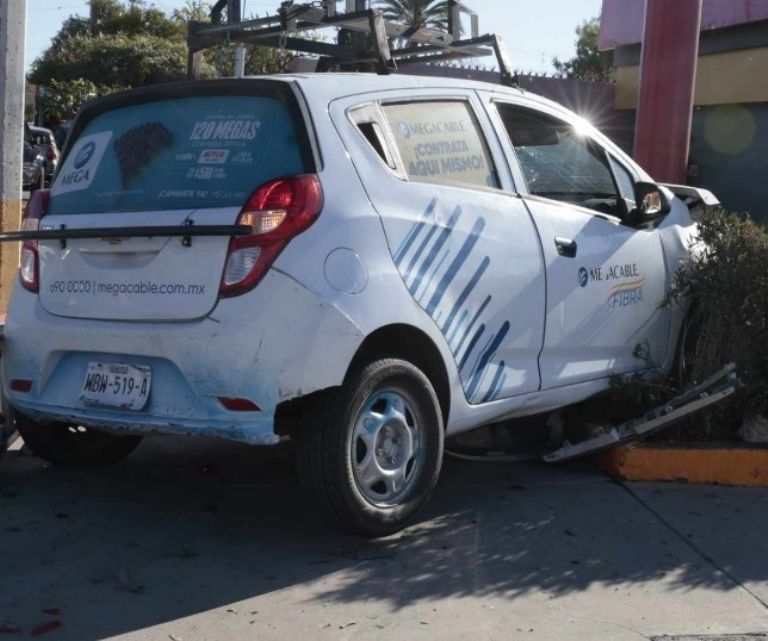 Uno de los automóviles involucrados en el choque