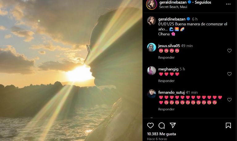 Geraldine Bazán se va de vacaciones con sus hijas