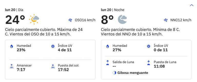 Clima en Hermosillo HOY lunes 20 de enero 2025. Foto: Conagua Clima