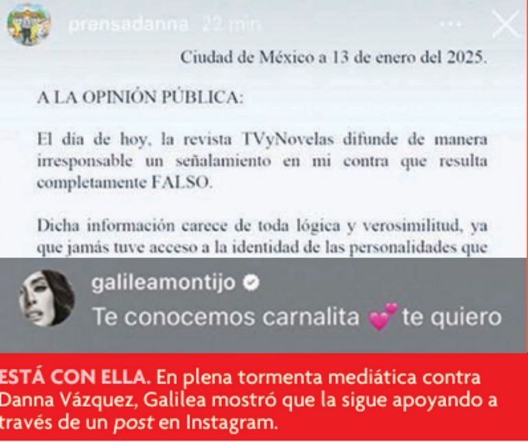 Galilea Montijo está a favor de Danna Vázquez 
