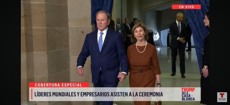 Familia Bush en la Capitolio