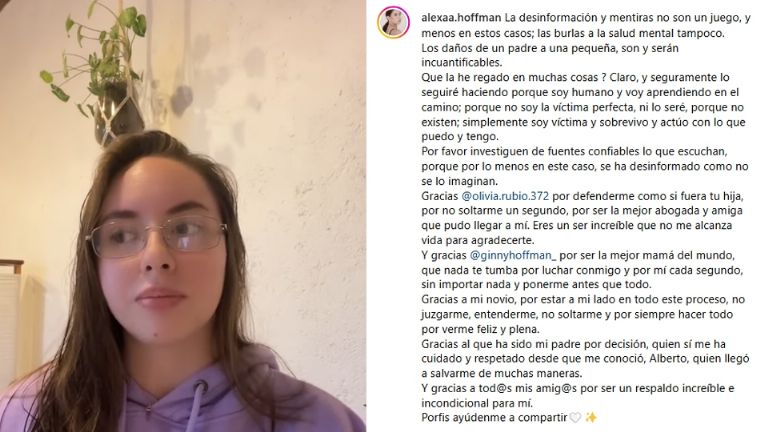 Alexa Hoffman reaccionó a la nueva sentencia de Héctor Parra