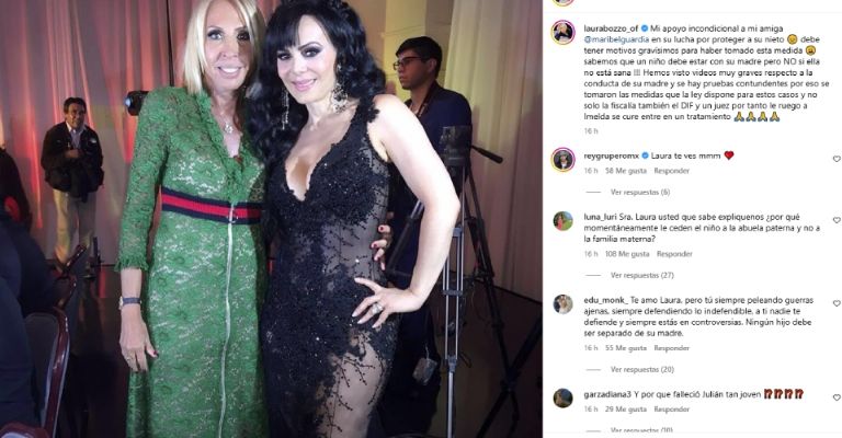Laura Bozzo apoya a Maribel Guardia y pide a Imelda Tuñón que se sane