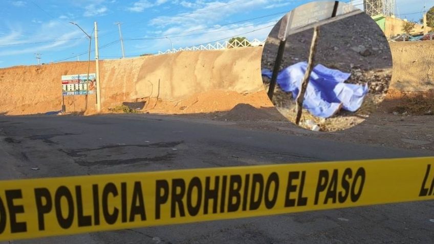 Con el rostro vendado, localizan el cadáver de un sujeto baleado al surponiente de Culiacán