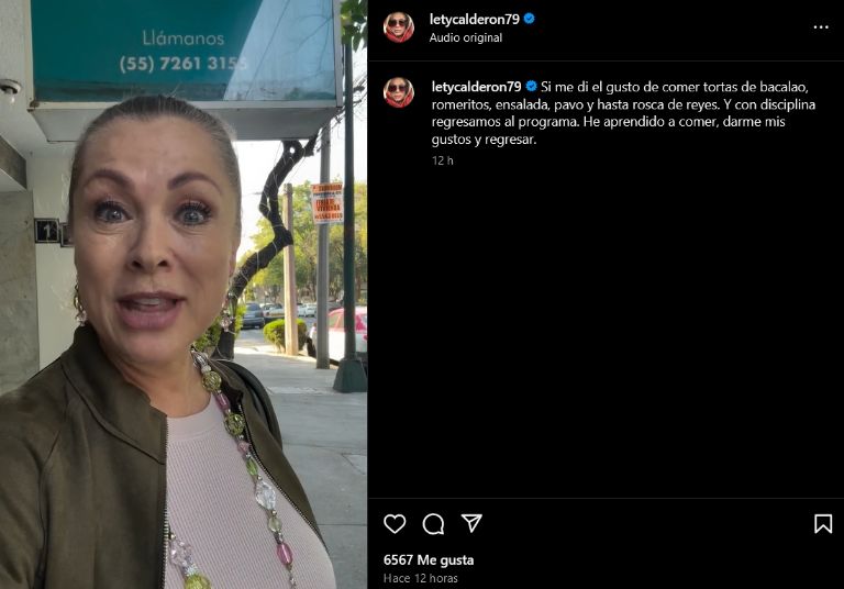 Leticia Calderón sube de peso 