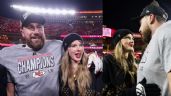 Foto ilustrativa de la nota titulada Taylor Swift y Travis Kelce hacen arder la NFL con apasionado beso por triunfo de Chiefs