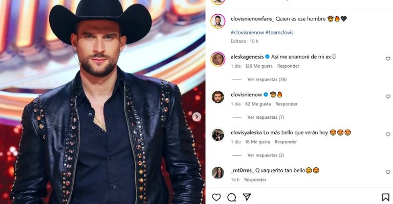 Aleska Génesis comenta amorosamente foto de Clovis Nienow y olvida su separación